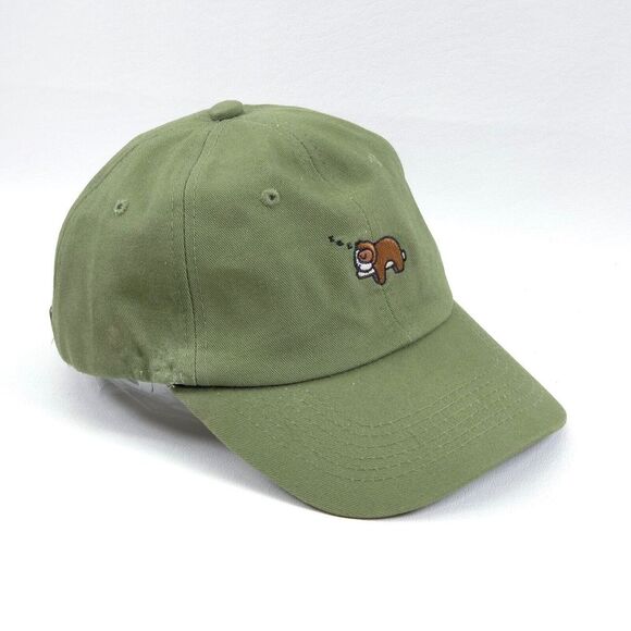 Follow Your Legend Sloth Hat Forest Green Strapback Cap Unisex Adults (Flawed) - Picture 1 of 13